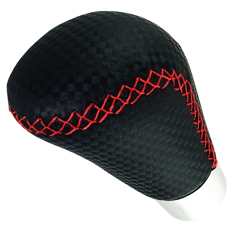 Lunsom Leather Shifter Knob R Style Shift Stick Handle Head