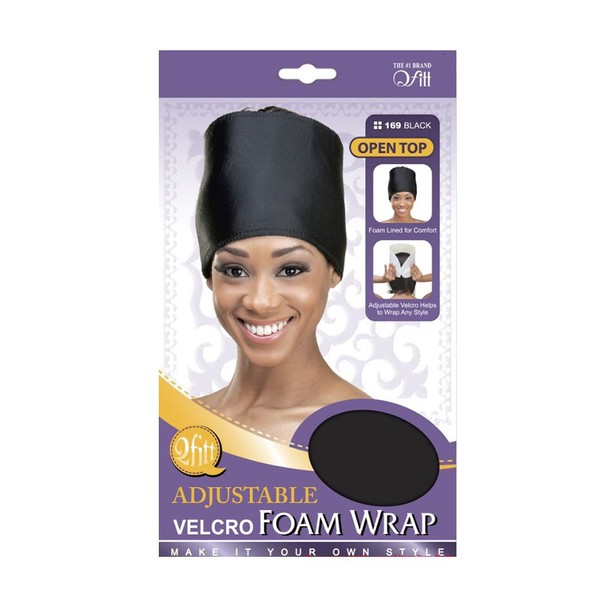 Foam Wrap Headband Adjustable #169 Black