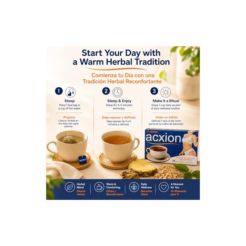 Acxion Herbal Pineapple & Green Tea Blend – Traditional Artichoke,