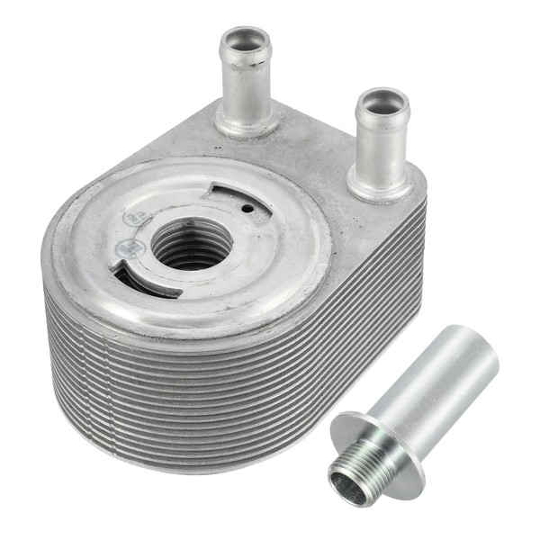 X AUTOHAUX Car Engine Oil Cooler Housing with Central Axis