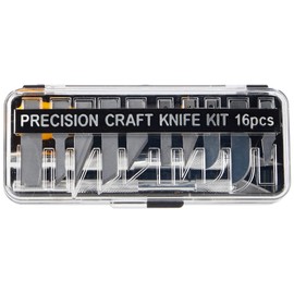 Modelcraft PKN3305/S Precision Craft Knife Set , Silver , 16 Piece