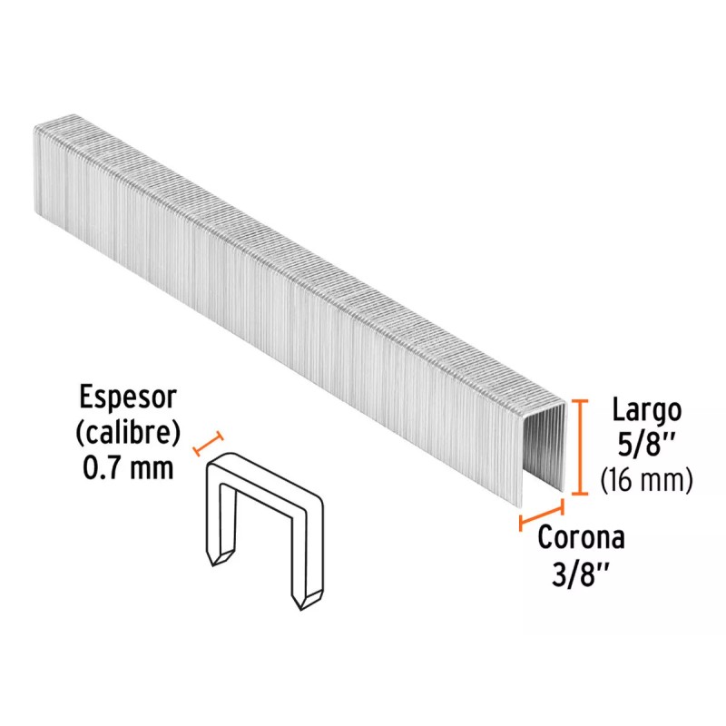Truper Grapas Engrapadora Neumatica 5/8' Cal. 22 Truper 13246