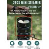 camping moon 2pcs φ4.7-Inch Mini Steamer for Sierra Cup 304