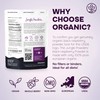 Jungle Powders Organic Black Raspberry Powder 5 Ounce Bag, USDA