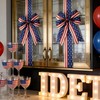 6 Pcs Patriotic 4th of July Cabinet Bows, Flags Pattern