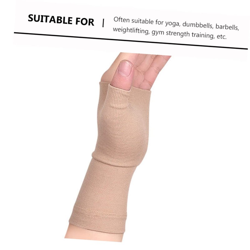 TOVINANNA 1pair Fingerless Compression Gloves Elasticity Pressure Gloves for Enhanced