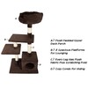 4 Tier Cat Tree- Plush Multi-Level Cat Tower with Sisal