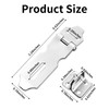 3 Pcs Stainless Steel Padlock Hasp Latch 2 Inch Door