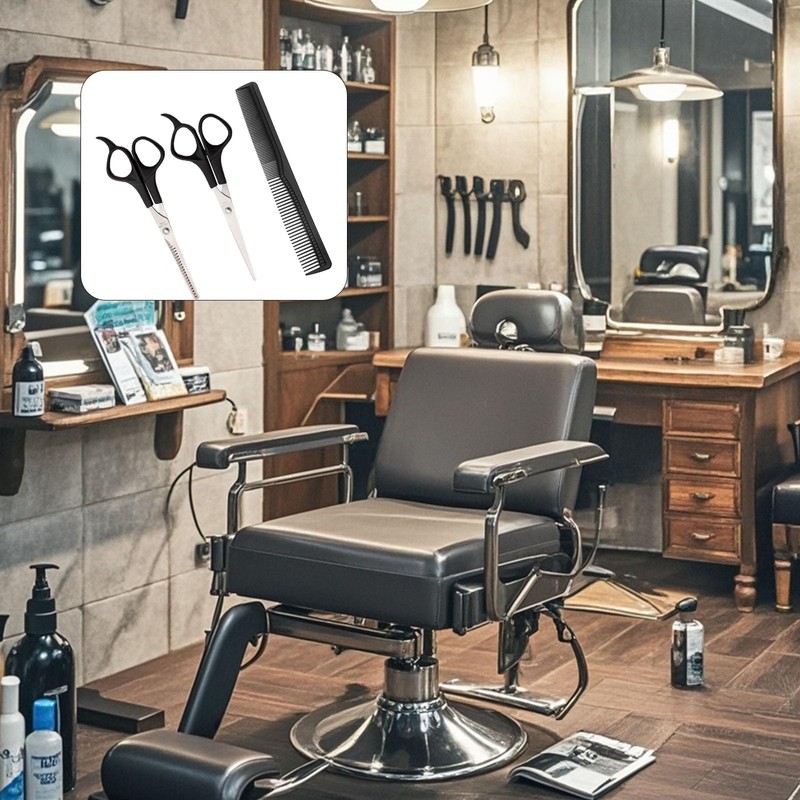Hairdressing Scissors Set Professional Hairdressing Scissors Comb Flat Scissors Sharp