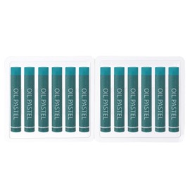 PATIKIL Blue Green Oil Pastels, 12Pcs Soft Oil Crayons Creamy Pastels Stick Art Supplies for Art Painting Drawing Blending Graffiti for Artists Beginners