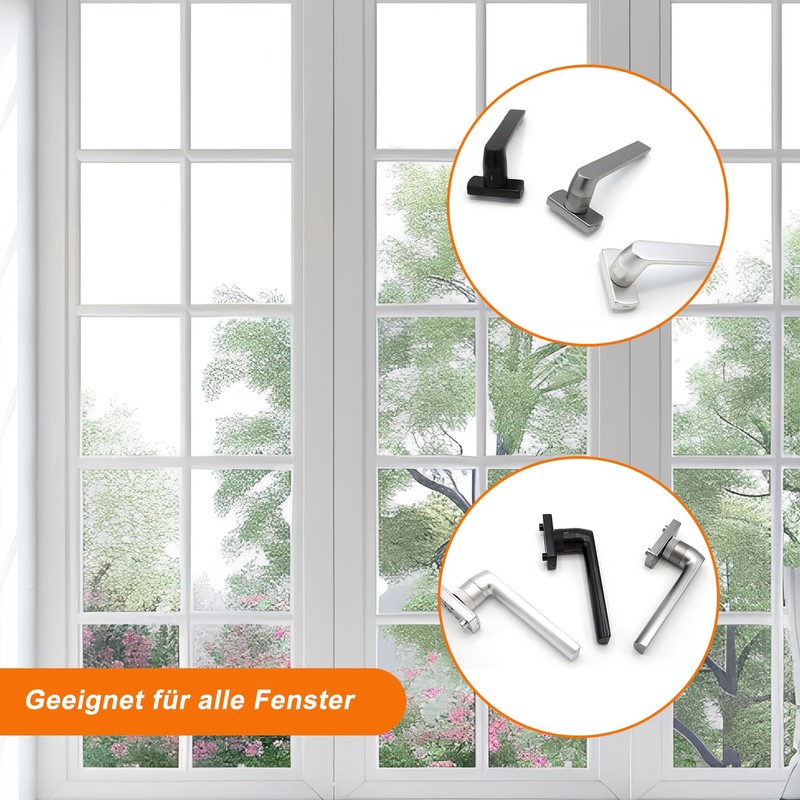 KARATINTL One-piece knob window door handle, lockable window handles, safety