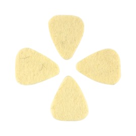 Felt Tones Mini Guitar plectrum,Natural Wool Felt(Pack of 4)