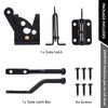 SANKINS Self Locking Gate Latch Automatic Gravity Lever for Wood