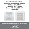 Broan-NuTone RE70BN 70 CFM Bathroom Exhaust Fan Replacement Motor Kit,