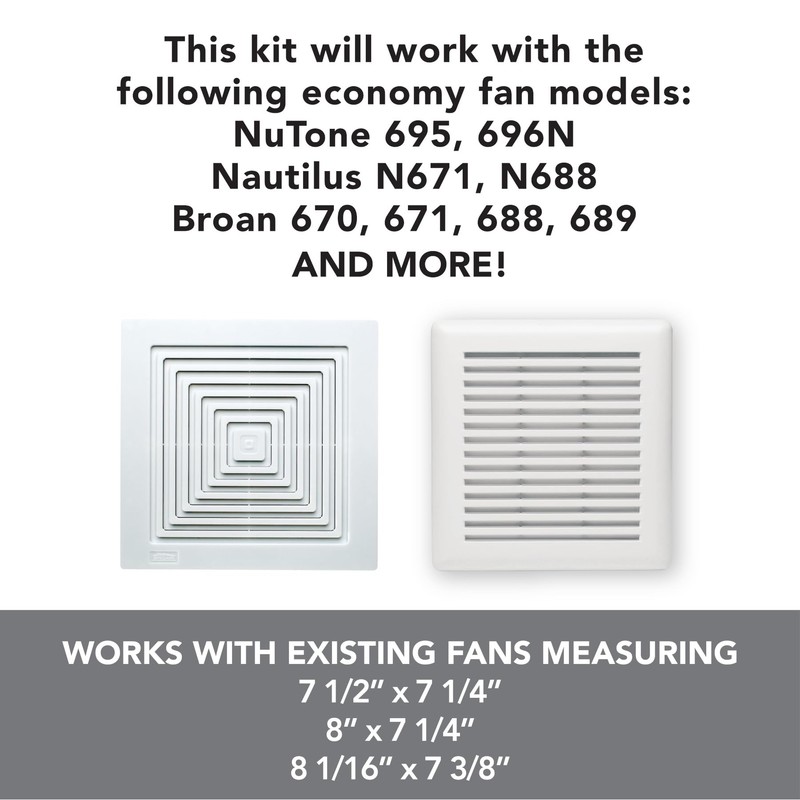 Broan-NuTone RE70BN 70 CFM Bathroom Exhaust Fan Replacement Motor Kit,