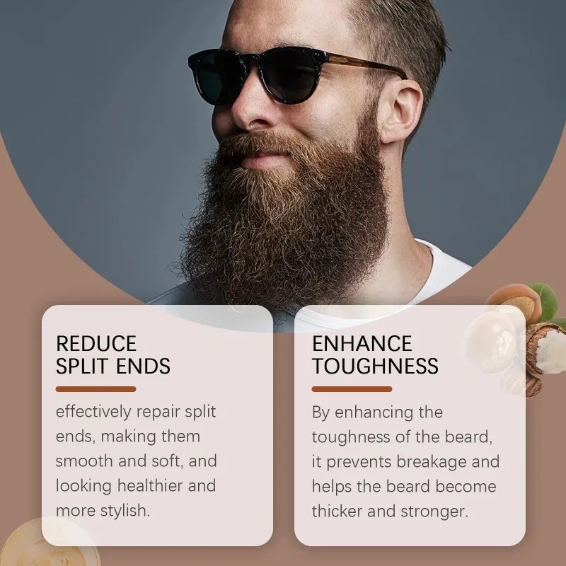 East Moon Men's Beard Care Essential Oil, Moisturizing Moisturizing Hydrating