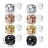 Asienice 4 Pairs Magnetic Earrings Men's Magnetic Earrings for Men
