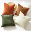 Sungeek Set of 4 Decorative Cushion Covers Soft Corduroy Boho