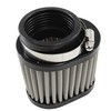 Ager 48mm Oval Power Filter, Stainless Steel, Black