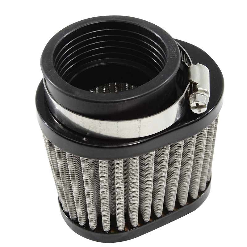 Ager 48mm Oval Power Filter, Stainless Steel, Black