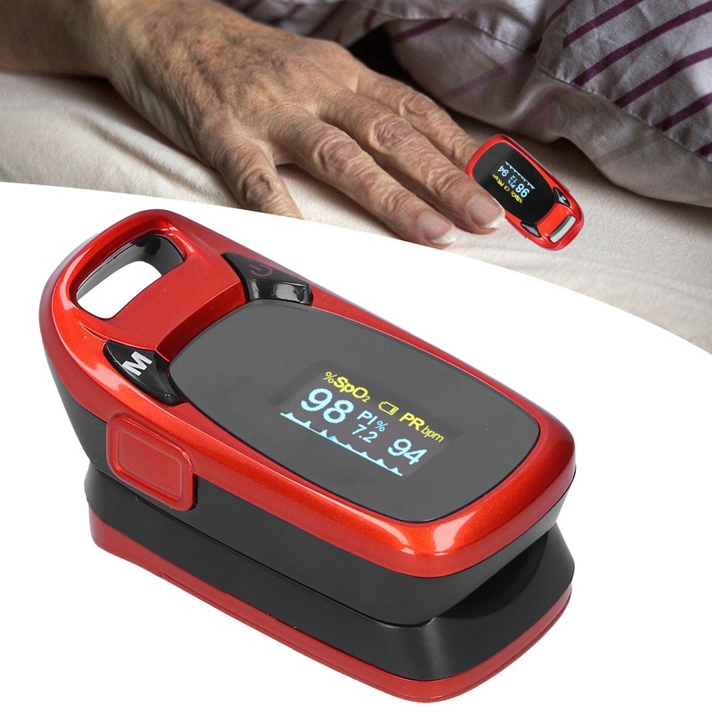 Fingertip Pulse Oximeter Digital Battery Blood Oxygen Saturation Monitor with