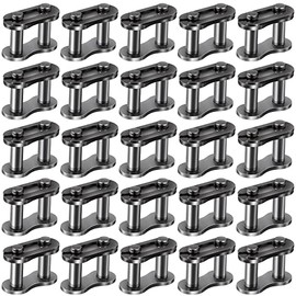 PAGOW Chain Master Link Roller, Master Connector Link for Baja Doodle Bug Motovox Mini Bike Harbor Freight Predator 212cc Go Kart Cart (#25 30PCS)