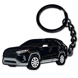 Montilove RAV4 Keychain Accessories,Toyota Rav4 Accessories,RAV4 Key Chain Fob Cover Cool Mods Compatible with Toyota RAV4 (Black)
