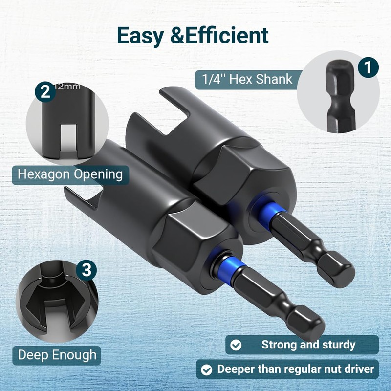 Wing Nut Driver Set -4 Pcs, Wing Nut Driver Bit,