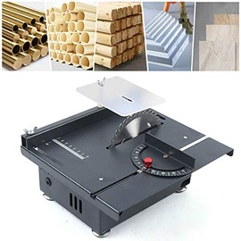Electric Table Saw, 24 V Mini Portable Tabletop Saw Machine, Adjustable Lifting DIY Tool, for Wooden Model Metal Tile Art Craft