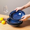 vicrays Wide Rim Soup Bowls - 27oz Ceramic Pasta Plates