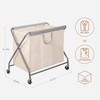 STORAGE MANIAC 160L Laundry Hamper with Wheels, Rolling Laundry Basket,