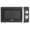 IMPECCA Countertop Microwave Oven Retro Mechanical Dials 5 Modes Timer