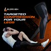 B-Driven Sports Full Leg Compression Sleeves, Graduated Compression 20-30mmHg, Thigh