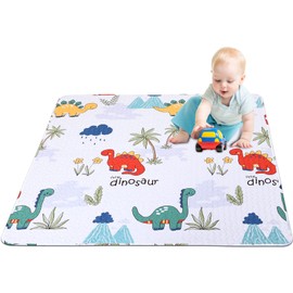 Washable Infant Play Mat, Baby Play Mat Crawling Mats, Anti Slip Toddler Playpen Mat for EIH and Fodoss 47x47” Playpen, Kids Tent Padded Floor Mat