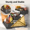 Ceetug 3 Tier Foldable Spice Rack for Countertop Iron Kitchen
