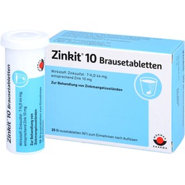 Zinkit 10 Effervescent Tablets, Pack of 20 Tablets