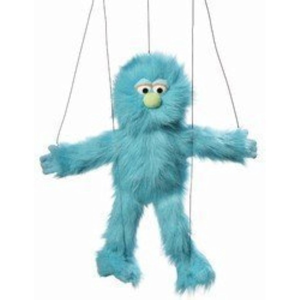 Blue Monster Marionette String Puppet
