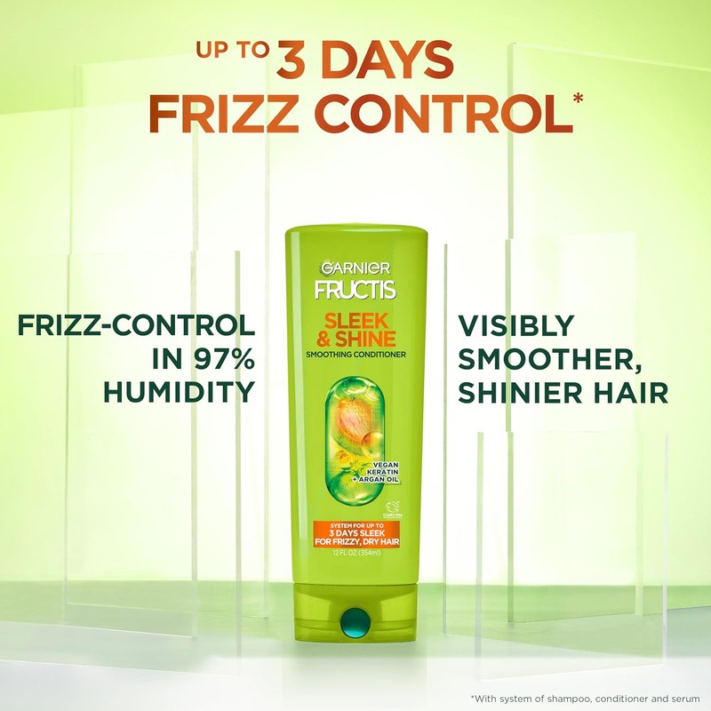 Garnier Fructis Sleek & Shine Fortifying Conditioner, 21 Fl Oz