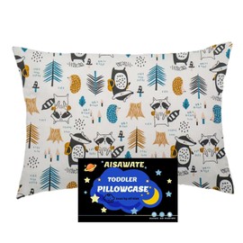 Children's Cushion Cover 40 x 60 cm - Organic Cotton Pillowcase - Baby Toddler Pillow Covers for Prams - Baby Pillow Cover with Envelope Closure