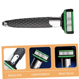 Outanaya 1set Stainless Steel Safety Razor for Men Interchangeable Blades for Effortless Comfortable Shave Sleek Design for Daily Grooming Routine