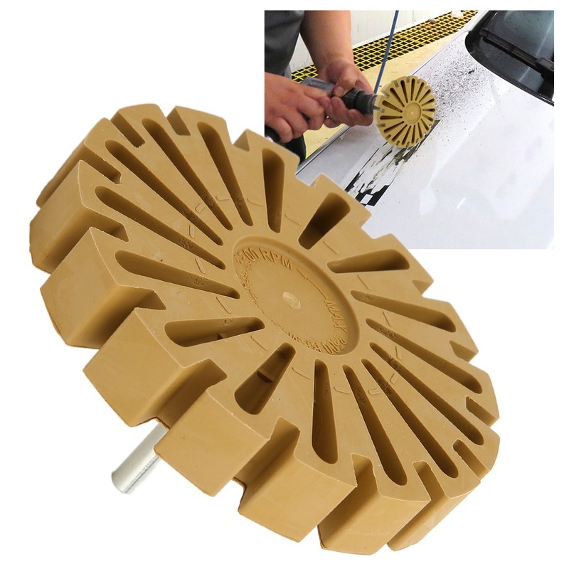 4in Removing Rubber Eraser Wheel Round Fan Blade Electric Hand