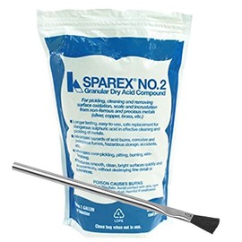 Waymil SPAREX No 2 Granular Dry Acid Compound 10 oz for Pickling with Brush Jewelry Soldering