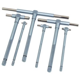 HFS(R) 6 Pc Precision Telescoping Gage Set 5/16" - 6" Range T-Bore Hole Gauges w/Pouch