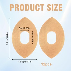 12PCS Precut Kinesiology Tape for Knees Waterproof and Elastic Pre Cut Kinesiology Tape Knee Athletic Knee Tapes for Knee Pain Relif Breathable and Comfortable Knee Support Tapes for Running,Cycling