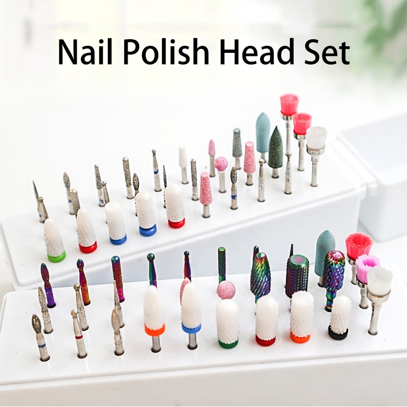 30pcs Nail Drill Bits Set Professional Steel Cuticle Remover Bits