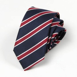 FASELE Necktie, Unisex, Unisex, Striped, Anchor Pattern, Students, High School Students, Campus, Fashion, Stylish, Present, Popular, School, Interview, Job Hunting, A4518 Red Blue Stripe