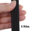 sourcing map 5PK1600 V-Ribbed Belt, 5 Ribs, 1600 mm Length