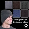 Funky Junque Cable Knit Fleece Lined Beanie - Charcoal