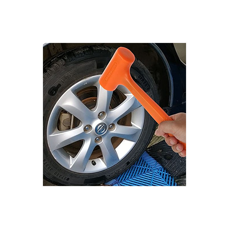 Acrux7 Dead Blow Hammer Set of 2 Pcs 1Lb Neon