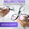Filzada® 12 x Glasses Cleaning Cloths Black [20 x 20